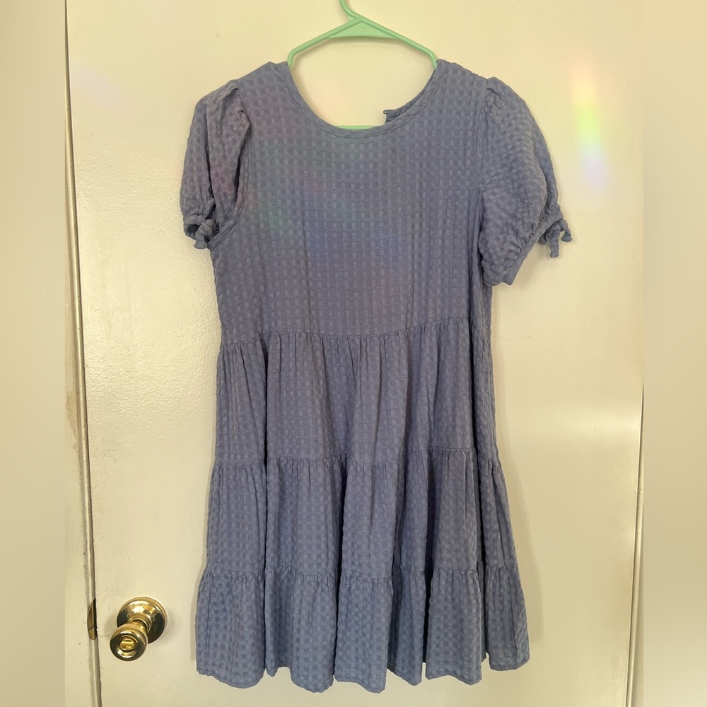 Carter's Kid Light Blue Textured Kids Dress - Girls size 14